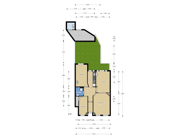 Floorplan - Arubastraat 4, 1058 VE Amsterdam